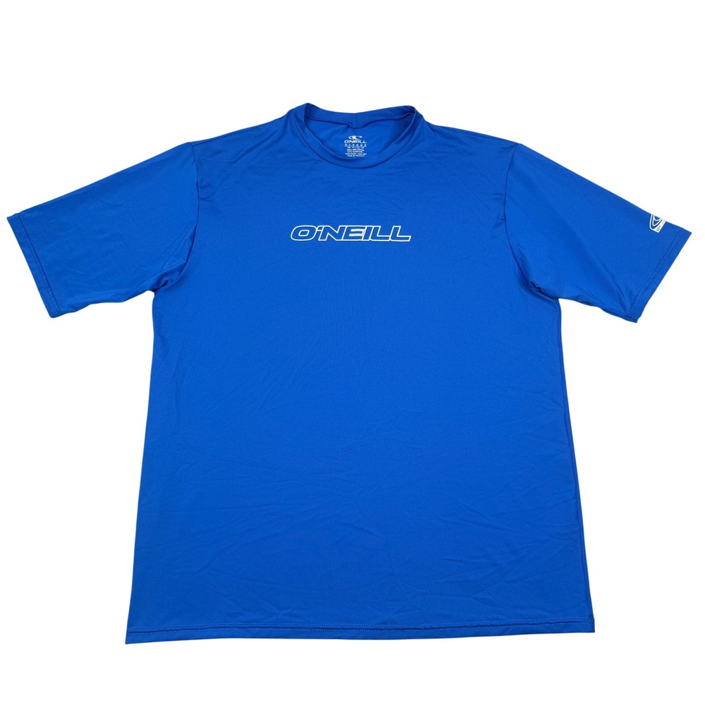 O'Neill Sun Shirt Mens XL Blue Basic Skins Short Sleeve UPF 50+ Swim Surf Beach